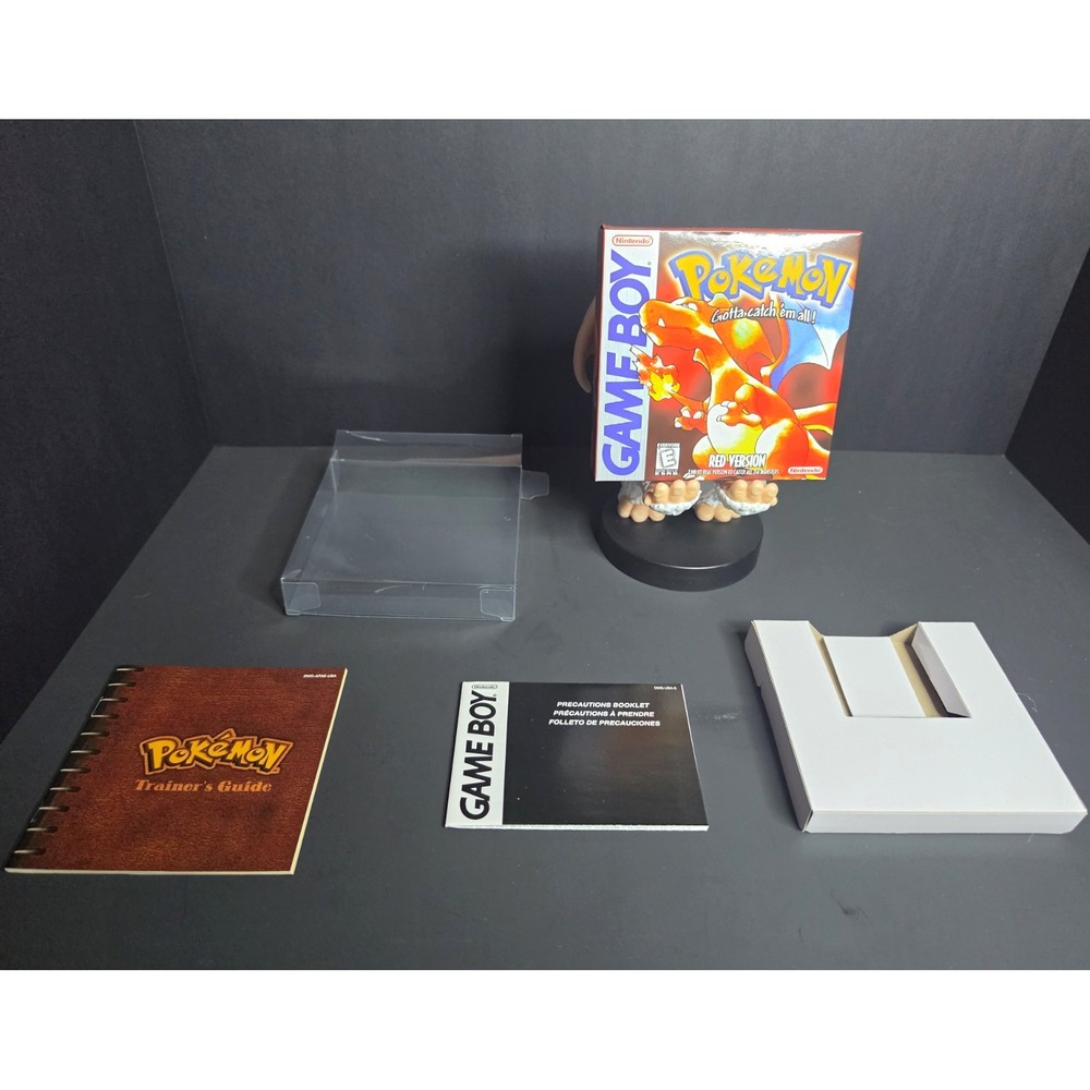 Nintendo Pokemon Red Version Repo for Game Boy Original / Box, Manual Inserts